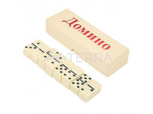 Домино черно-белое в...